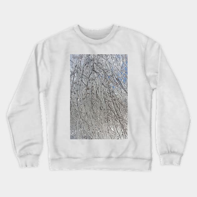 Icy Branches Crewneck Sweatshirt by Humerushumor